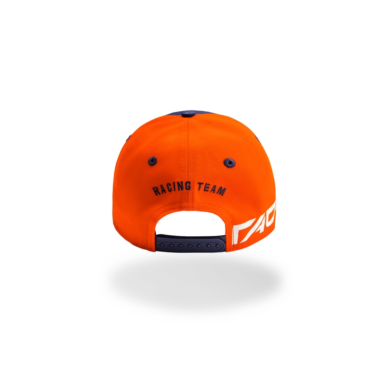 Dziecięca czapka KTM Flat Cap niebiesko-pomarańczowa