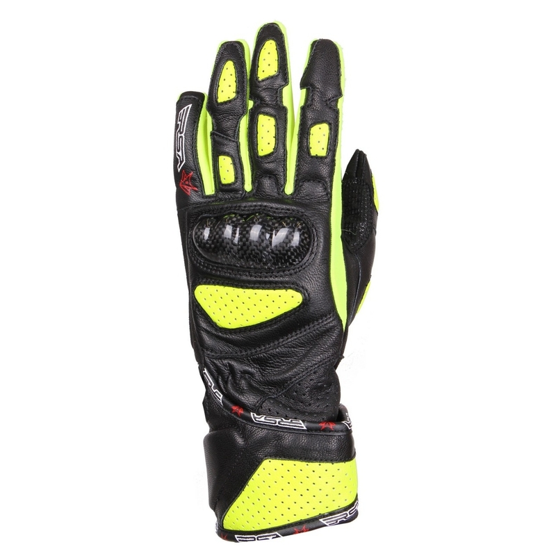 Damskie rękawice motocyklowe RSA RX-1 czarno-fluo żółte wyprzedaż