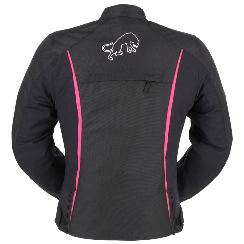 Damska kurtka motocyklowa Furygan Odessa czarno-biało-różowa