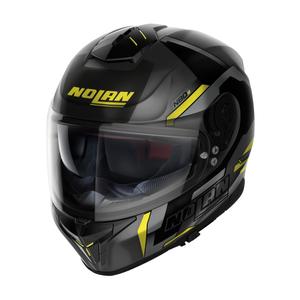Nolan N80-8 Wanted N-com czarno-złoty integralny kask motocyklowy