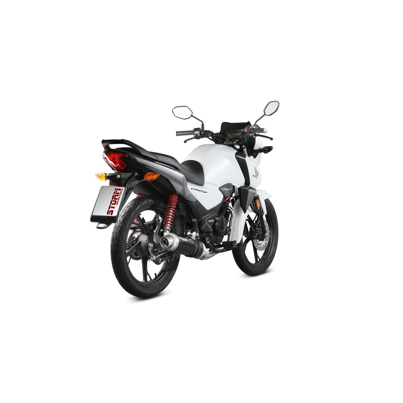 Full exhaust system 1x1 STORM GP Black for HONDA CB 125 F / GLR 125 2021-2024