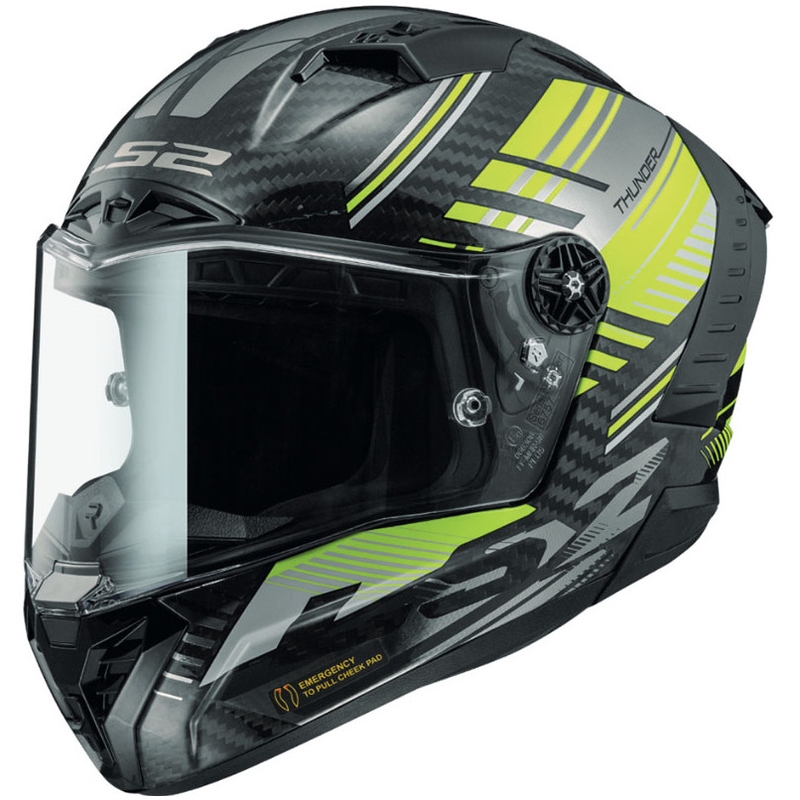 Integrální přilba na motorku LS2 FF805 Thunder Carbon Volt černo-fluo žlutá