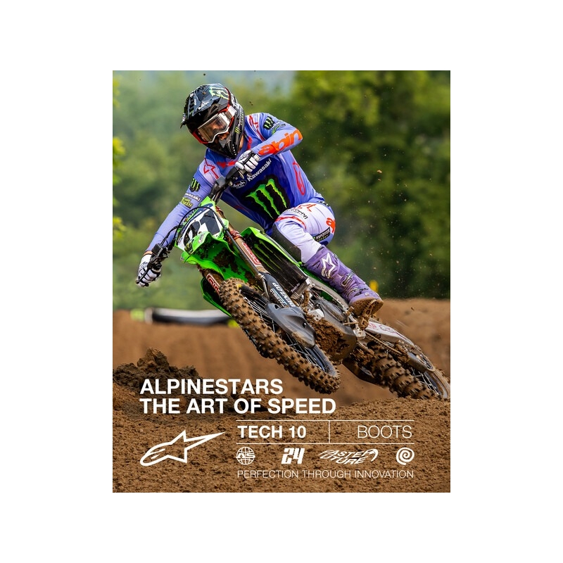 Buty motocyklowe Alpinestars Tech 10 fioletowo-czarno-białe
