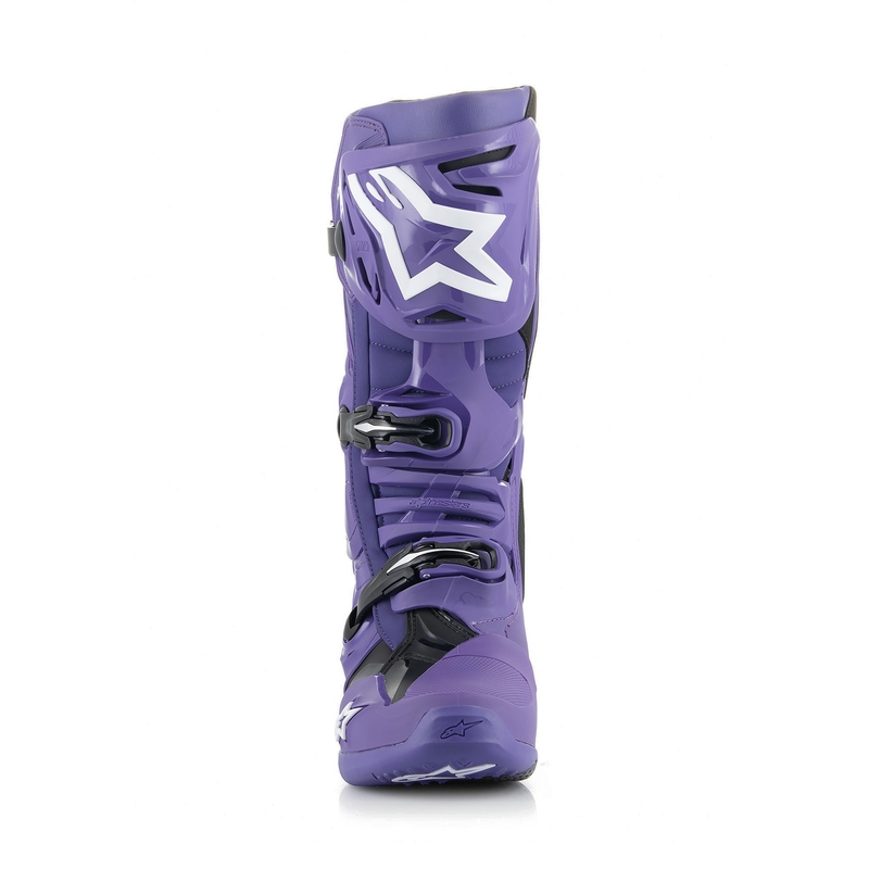 Buty motocyklowe Alpinestars Tech 10 fioletowo-czarno-białe