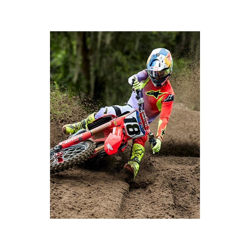 Buty motocyklowe Alpinestars Tech 10 żółte fluo-czarno-czerwone fluo
