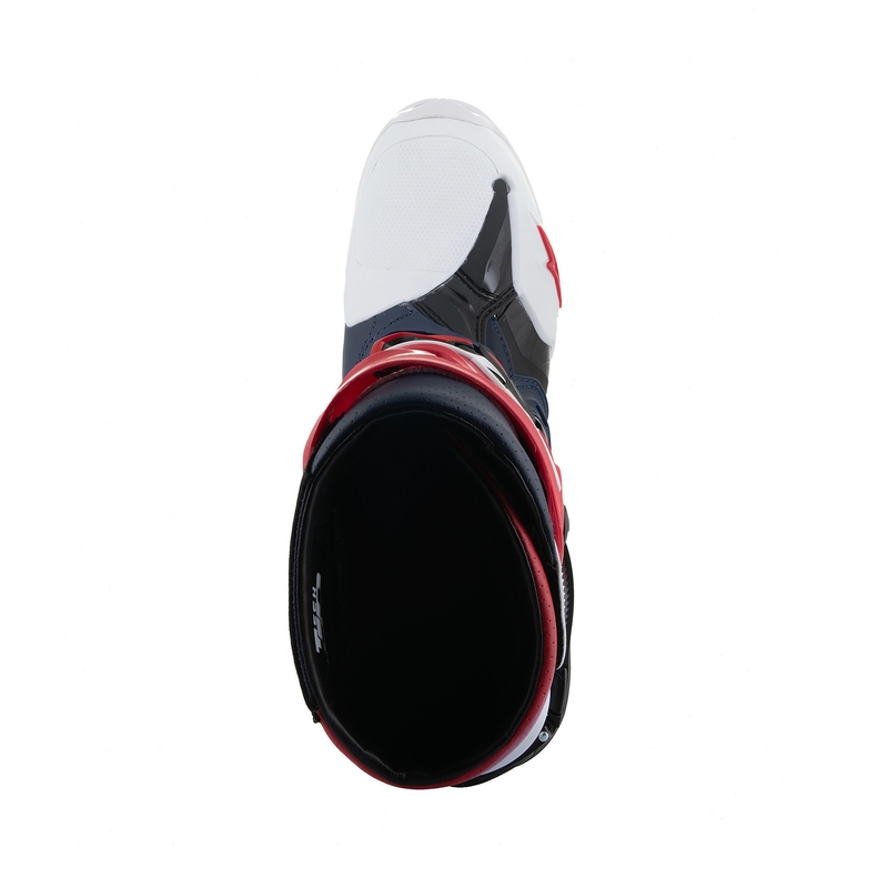 Buty motocyklowe Alpinestars Tech 10 Supervented perforowane granatowo-biało-czerwono-fioletowe