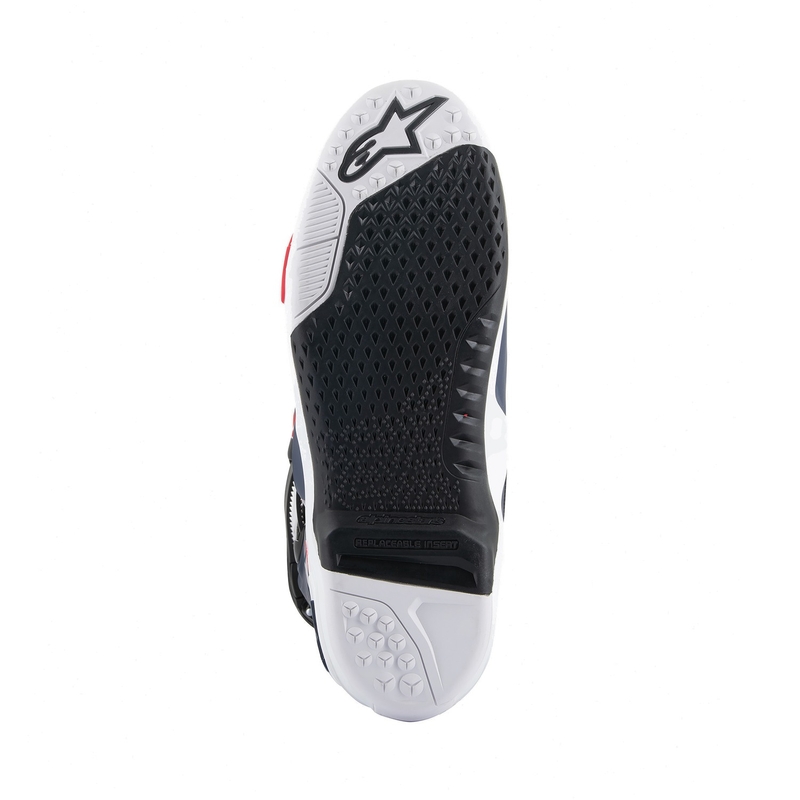 Buty motocyklowe Alpinestars Tech 10 Supervented perforowane granatowo-biało-czerwono-fioletowe