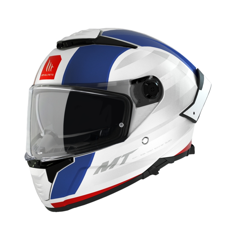 MT THUNDER 4 SV TREADS C7 integralny kask motocyklowy biało-niebieski