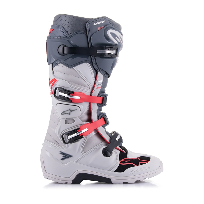 Buty motocyklowe Alpinestars Tech 7 Enduro 2024 szaro-niebiesko-czarne