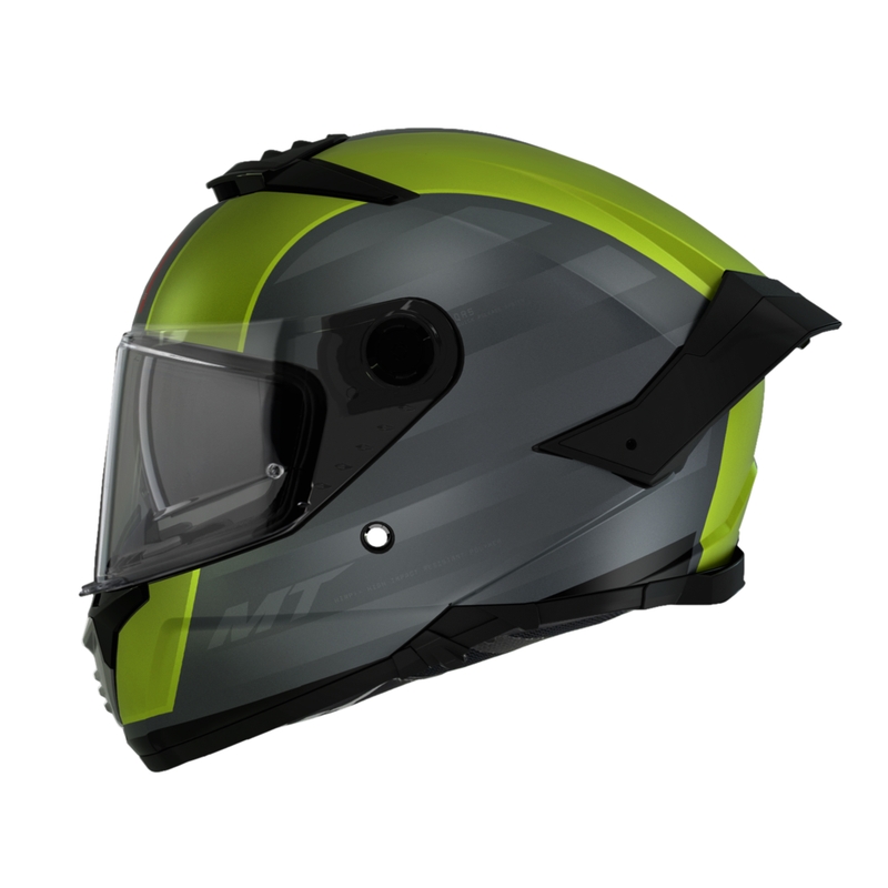 Kask motocyklowy integralny MT THUNDER 4 SV TREADS D3 szaro-zielony