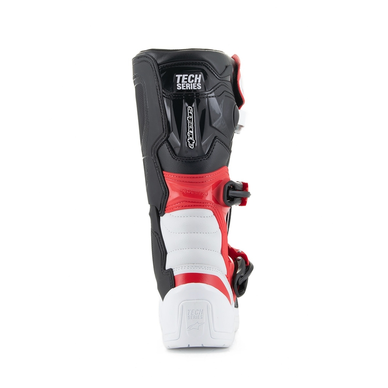 Dziecięce buty motocyklowe Alpinestars Tech 3S Youth biało-czarno-czerwone