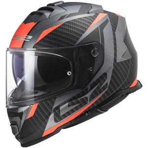 Integrální helma na motorku LS2 FF800 Storm II Racer titanovo-oranžová