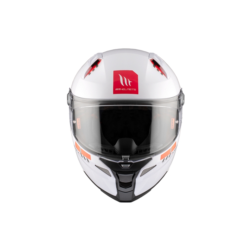 MT REVENGE 2 S SOLID A0 kask motocyklowy integralny biały błyszczący