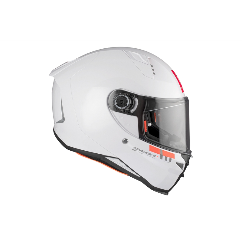 MT REVENGE 2 S SOLID A0 kask motocyklowy integralny biały błyszczący