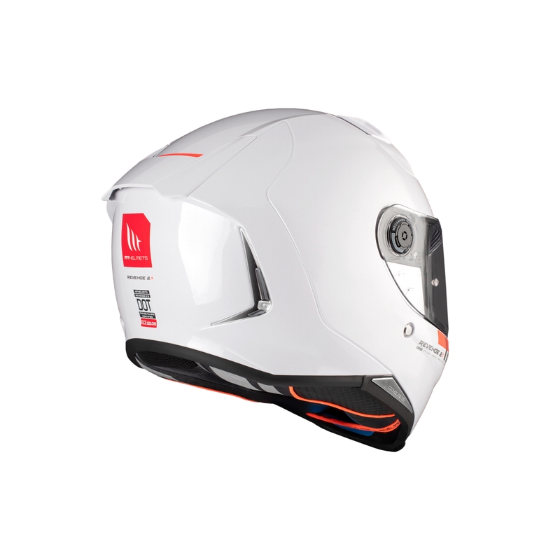 MT REVENGE 2 S SOLID A0 kask motocyklowy integralny biały błyszczący