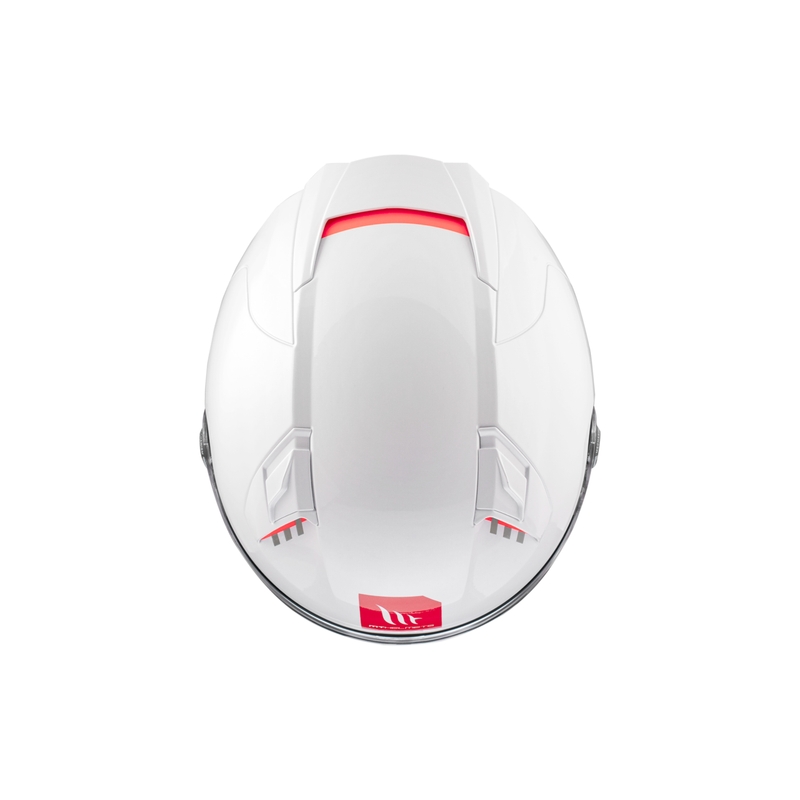 MT REVENGE 2 S SOLID A0 kask motocyklowy integralny biały błyszczący