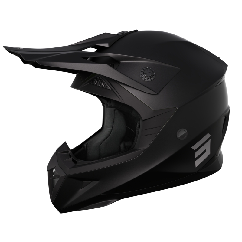 Kask motocrossowy Shot Pulse Solid 2.0 czarny matowy