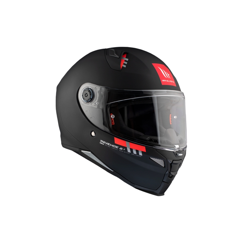 Zintegrowany kask motocyklowy MT REVENGE 2 S SOLID A1 czarny matowy