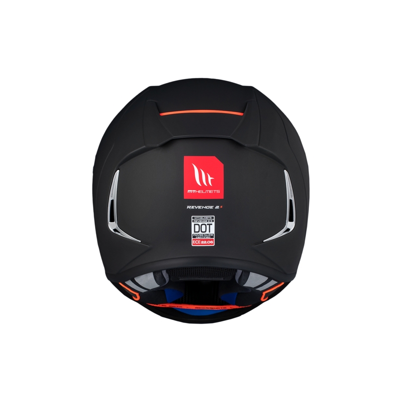 Zintegrowany kask motocyklowy MT REVENGE 2 S SOLID A1 czarny matowy