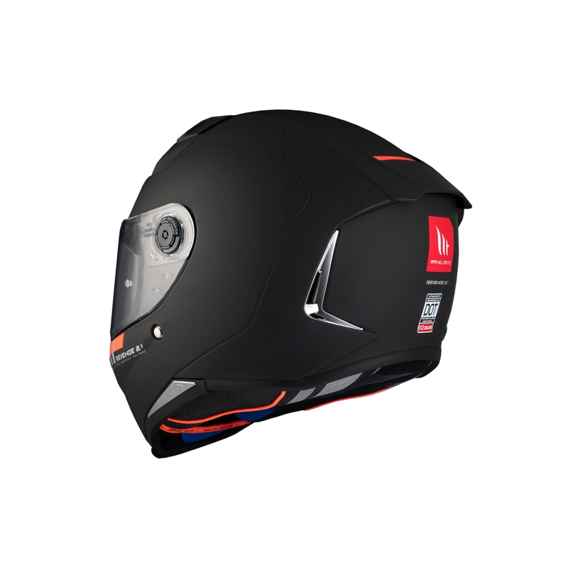 Zintegrowany kask motocyklowy MT REVENGE 2 S SOLID A1 czarny matowy