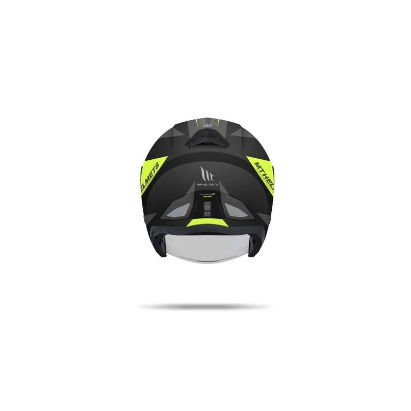 Otwarty kask motocyklowy MT Thunder SV Jet Wing czarny matowy-fluo żółty wyprzedaż
