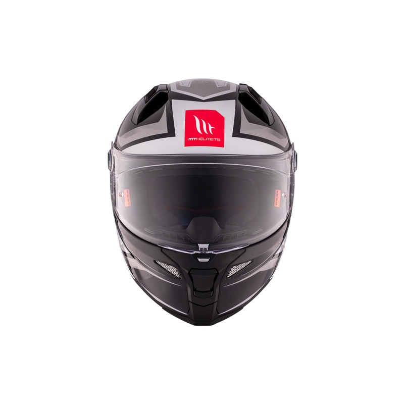 Kask motocyklowy integralny MT REVENGE 2 S HATAX B2 czarno-szaro-biały