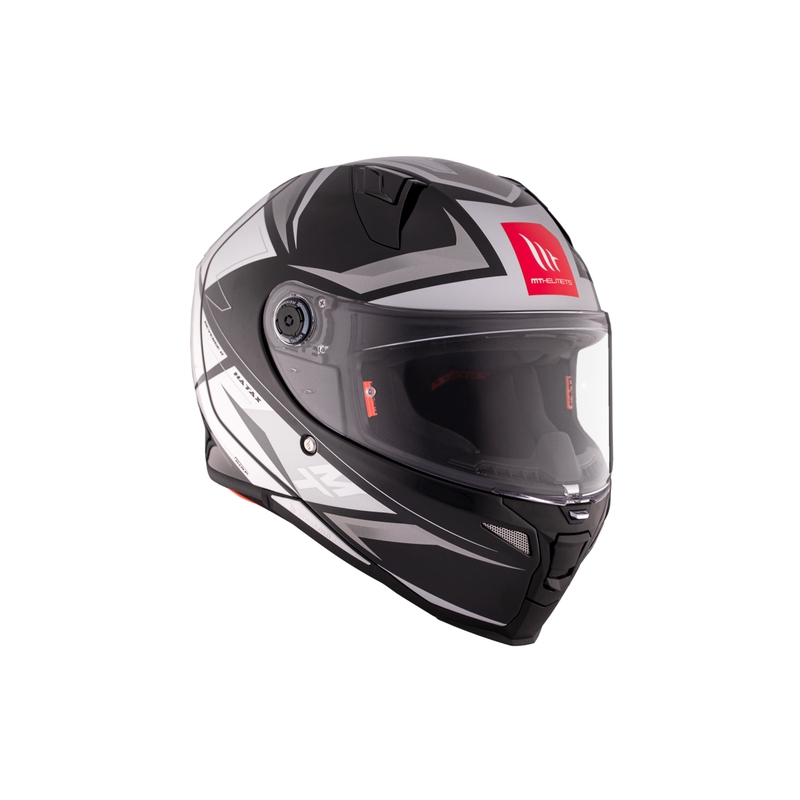 Kask motocyklowy integralny MT REVENGE 2 S HATAX B2 czarno-szaro-biały