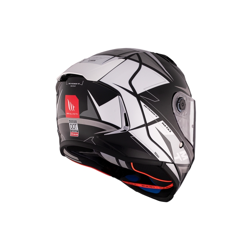 Kask motocyklowy integralny MT REVENGE 2 S HATAX B2 czarno-szaro-biały