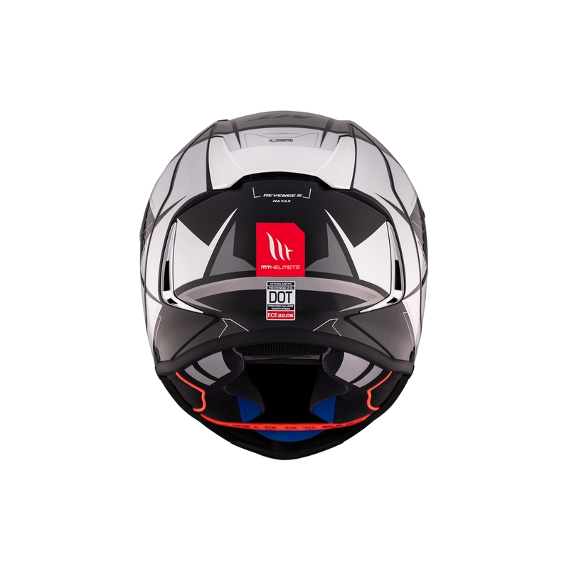 Kask motocyklowy integralny MT REVENGE 2 S HATAX B2 czarno-szaro-biały