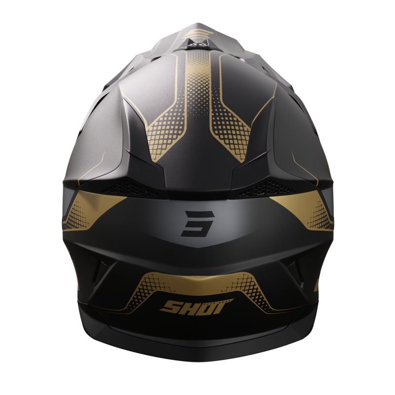 Kask motocrossowy Shot Pulse Edge złoty mat wyprzedaż