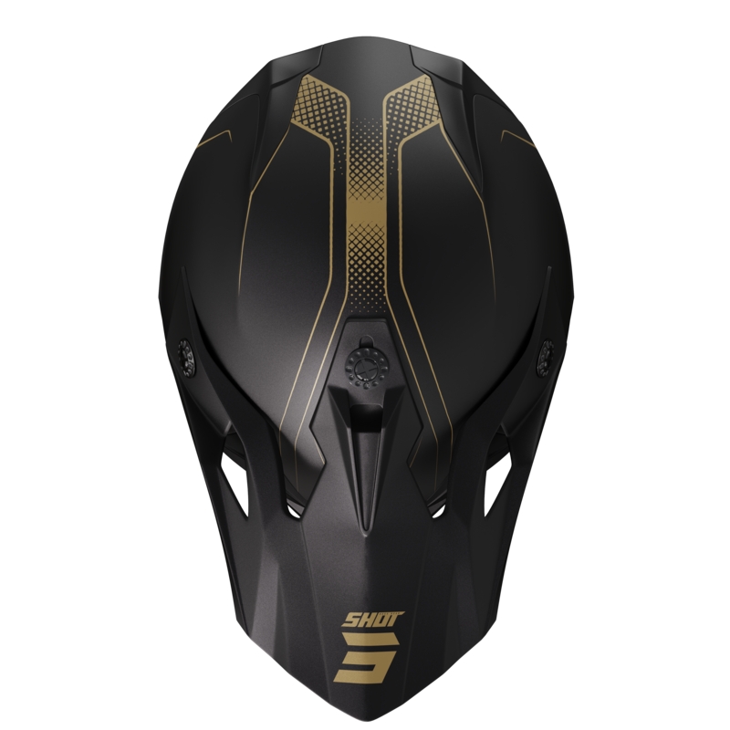Kask motocrossowy Shot Pulse Edge złoty mat wyprzedaż