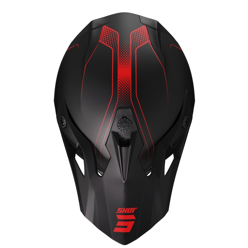 Kask motocrossowy na motocykl Shot Pulse Edge czerwony matowy