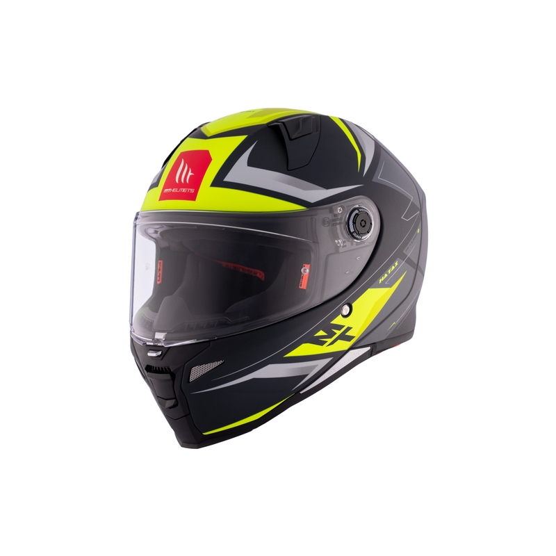 Zintegrowany kask motocyklowy MT REVENGE 2 S HATAX C3 czarno-szaro-żółty