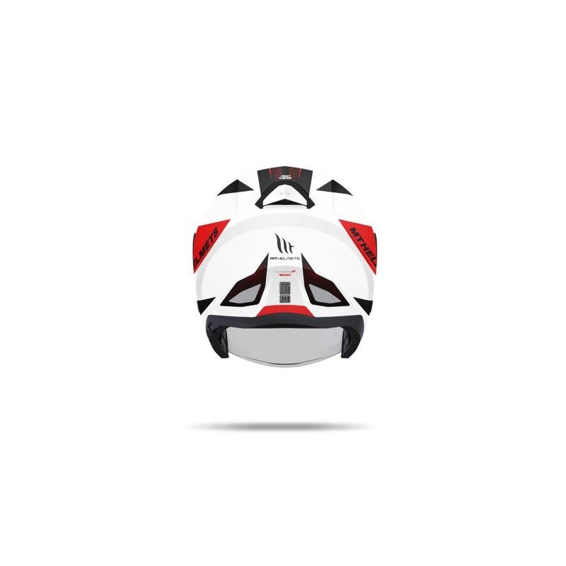 Otwarty kask motocyklowy MT Thunder SV Jet Wing biało-czerwony