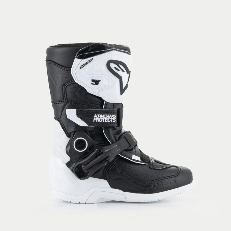 Buty motocyklowe dla dzieci Alpinestars Tech 3S w kolorze biało-czarnym