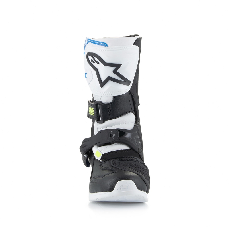 Buty motocyklowe dla dzieci Alpinestars Tech 3S w kolorze biało-czarno-niebieskim