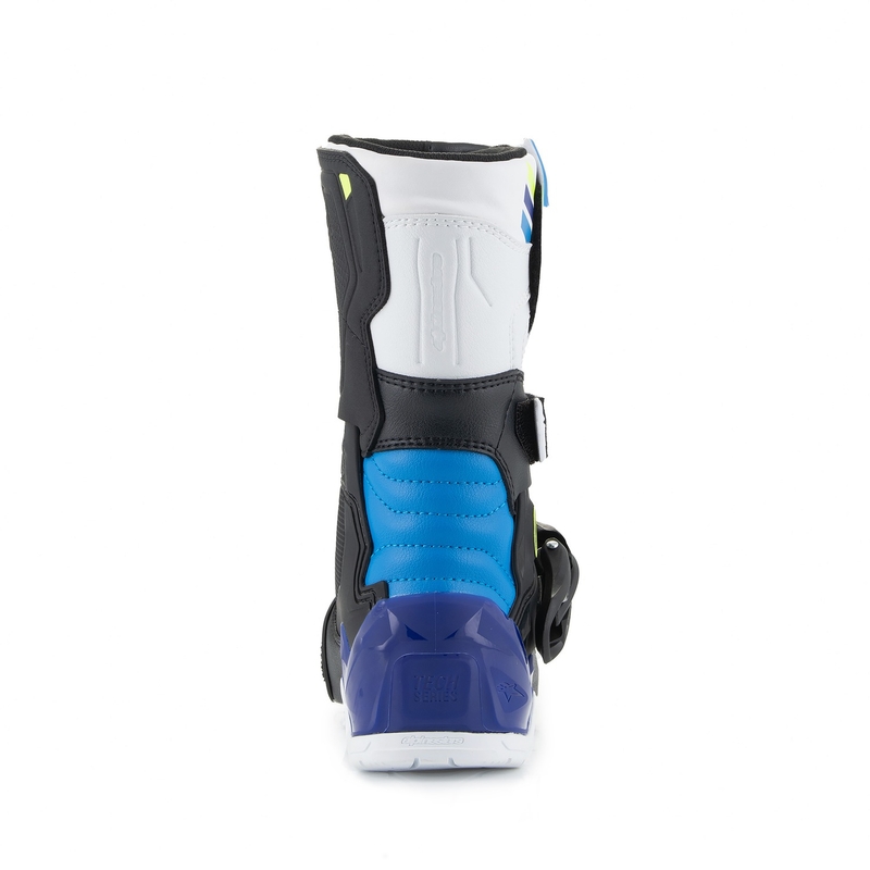 Buty motocyklowe dla dzieci Alpinestars Tech 3S w kolorze biało-czarno-niebieskim