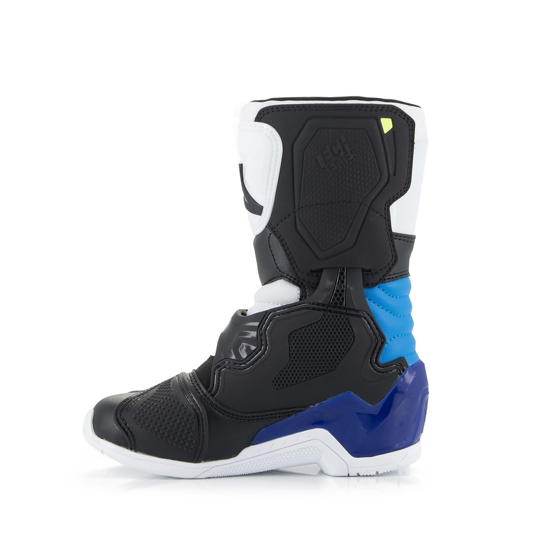 Buty motocyklowe dla dzieci Alpinestars Tech 3S w kolorze biało-czarno-niebieskim