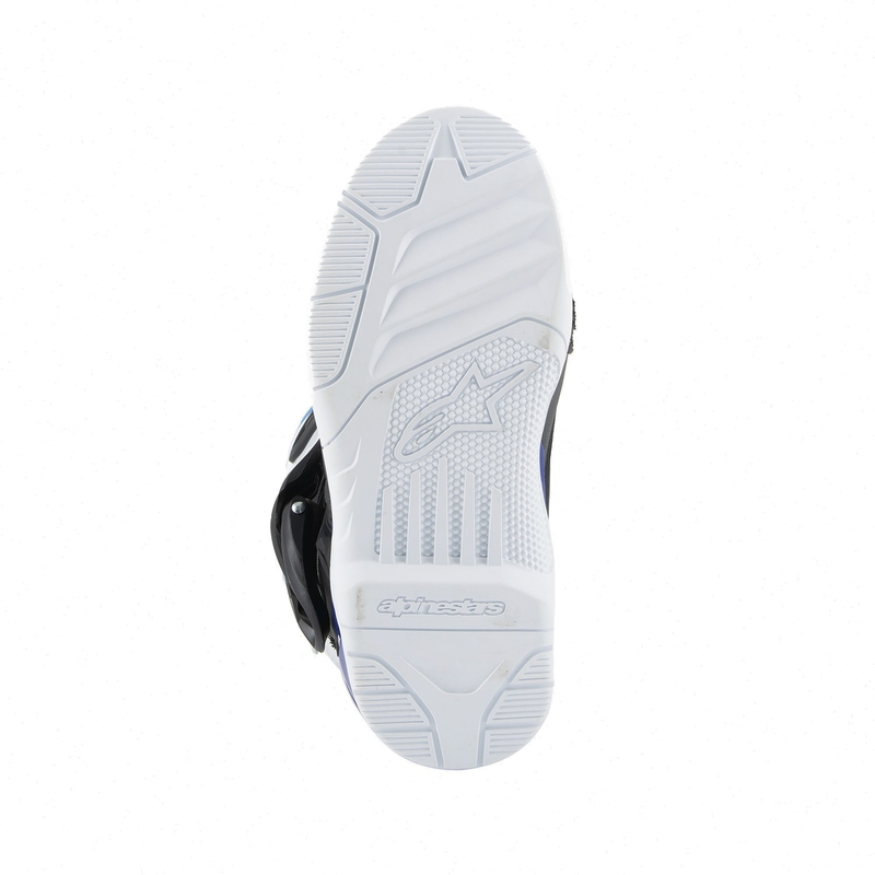 Buty motocyklowe dla dzieci Alpinestars Tech 3S w kolorze biało-czarno-niebieskim