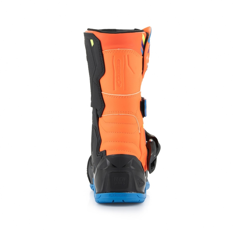 Alpinestars Tech 3S Kids Fluo Orange-Blue-Fluo Yellow-Black Buty motocyklowe dla dzieci