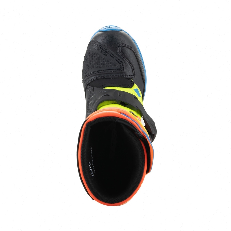 Alpinestars Tech 3S Kids Fluo Orange-Blue-Fluo Yellow-Black Buty motocyklowe dla dzieci