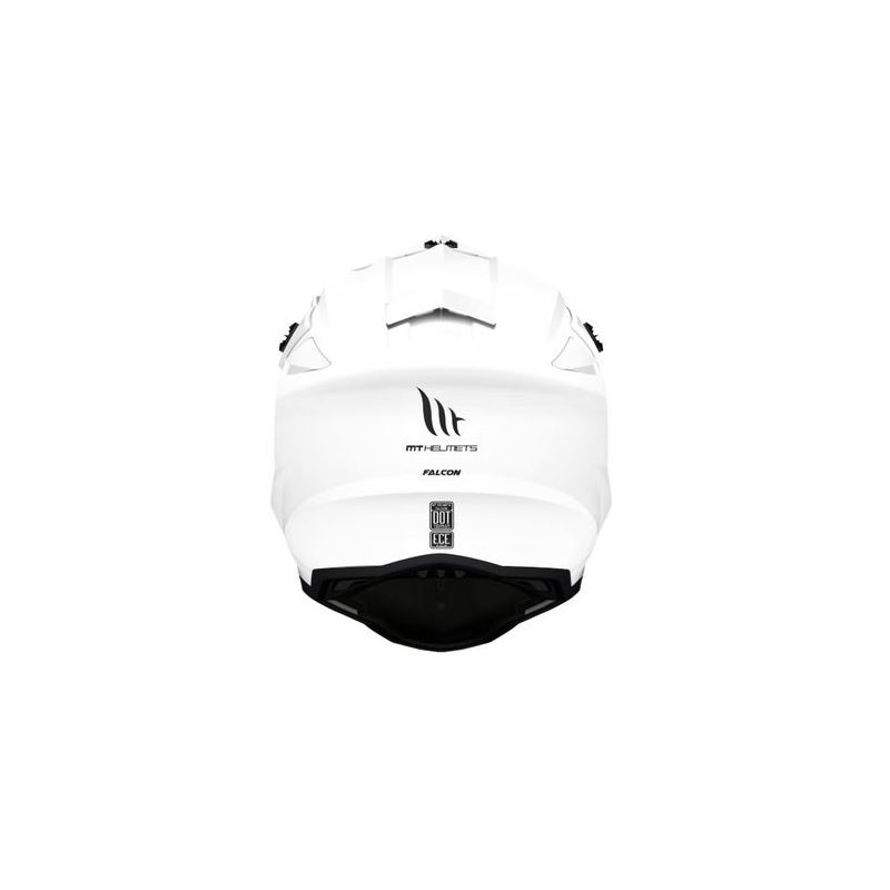 Motokrosowy kask MT Falcon biały