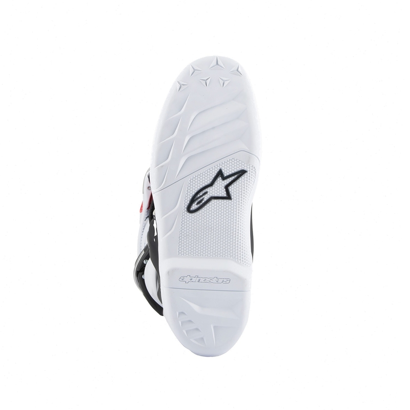Buty motocrossowe dla dzieci Alpinestars Tech 7 S w kolorze biało-czarno-czerwono-niebiesko-fioletowym