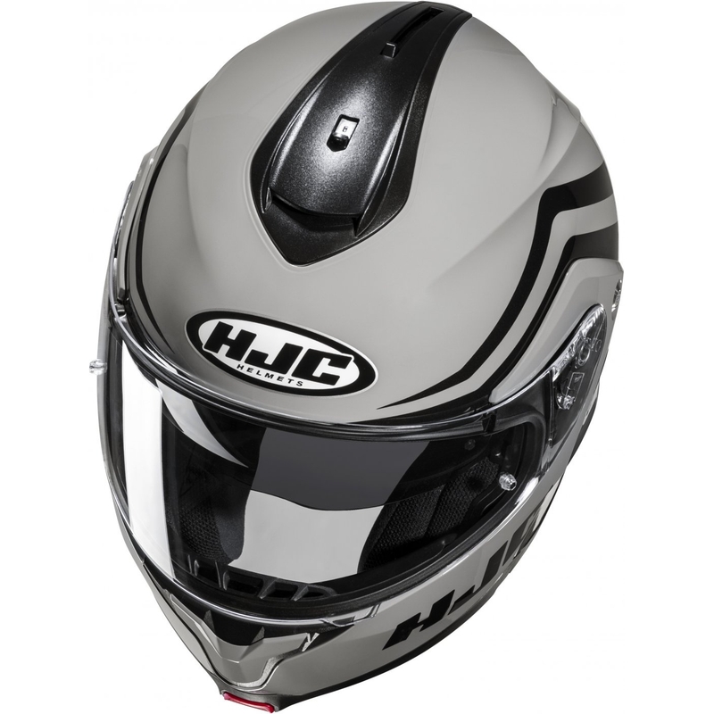Kask motocyklowy z klapką HJC C91N Nepos MC5 szaro-czarny