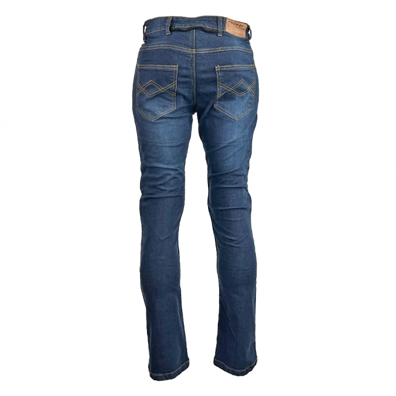 Damskie jeansy motocyklowe Roleff Aramid Blue