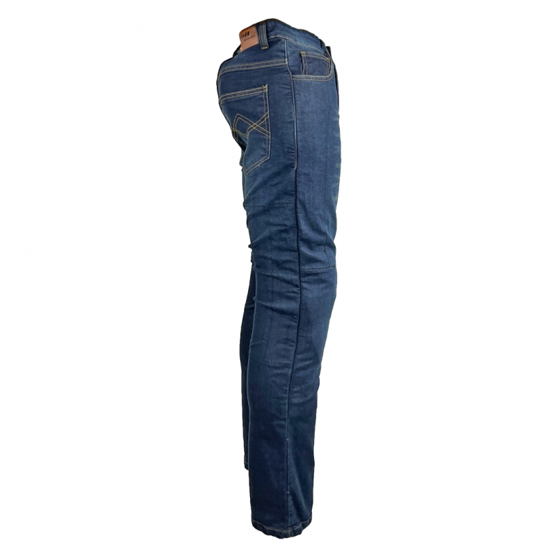 Damskie jeansy motocyklowe Roleff Aramid Blue