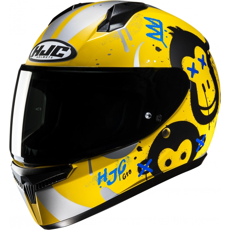 Dziecięcy kask integralny HJC C10 Geti MC3SF żółty