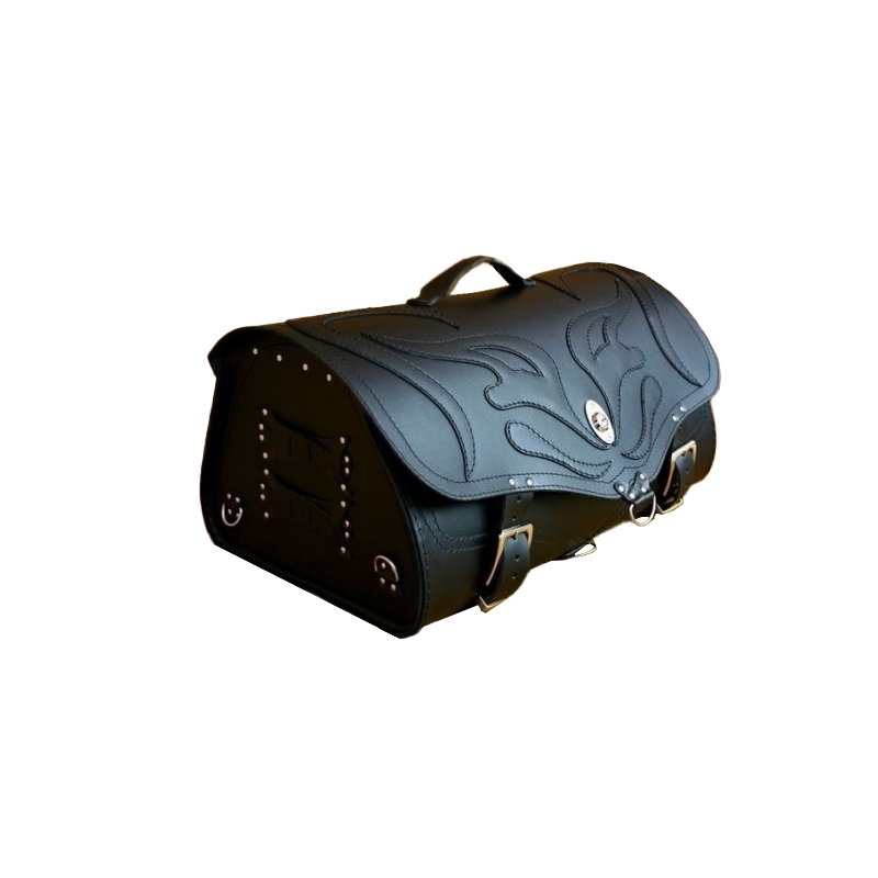 RSA K22 Black Demon czarna 42 l skórzana torba motocyklowa