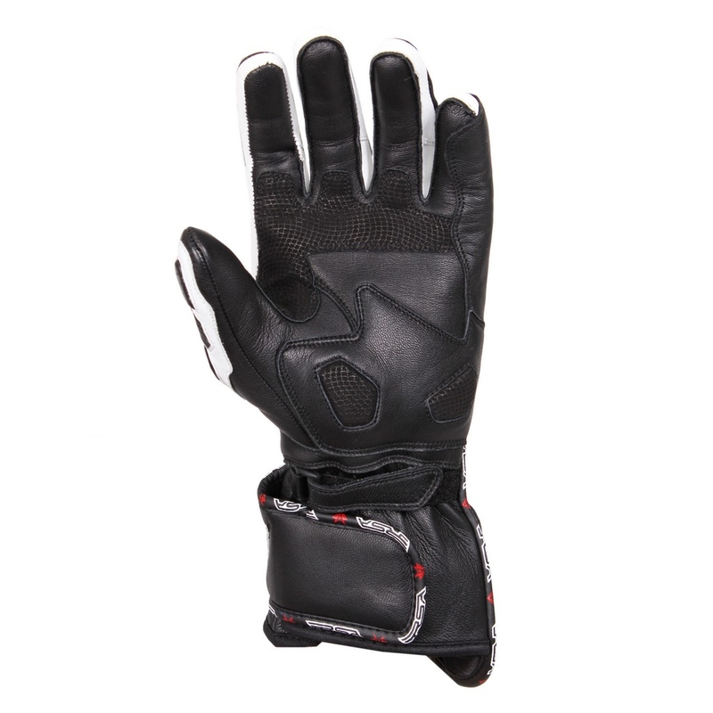 Rękawice motocyklowe RSA Gappa czarno-białe wyprzedaż