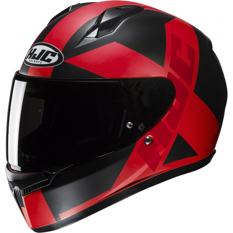 Kask motocyklowy integralny HJC C10 Tez MC1SF czarno-czerwony